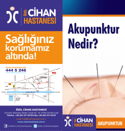 AKUPUNKTUR broş&uuml;r.cdr - &Ouml;zel Cihan Hastanesi