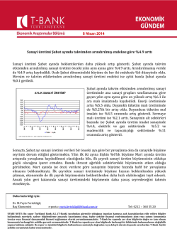 Sanayi &uuml;retimi Şubat ayında takvimden arındırılmış endekse g&ouml;re