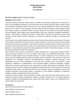 1 İSTANBULUŞMALARI 2014 BİZİM İSTANBUL 14