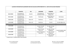 çukurova üniversitesi diş hekimliği fakültesi 2014/2015 eğitim