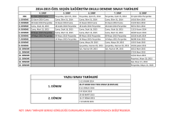 4,5,6,7,8. sınıf deneme tarihleri