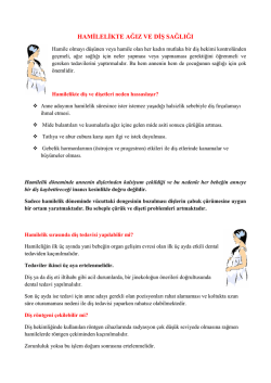 HAMİLELİKTE AĞIZ VE DİŞ SAĞLIĞI - Karşıyaka Ağız ve Diş Sağlığı