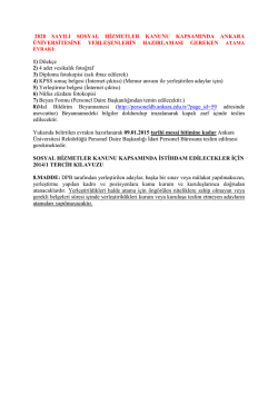 Detay i&ccedil;in Tıklayınız. - Personel Daire Başkanlığı