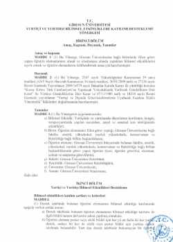 T.C. _GİRESUN &Uuml;NİvEıtsİTEsİ YURTİ&Ccedil;İ vE vıtRTnışı aıLııvısEL