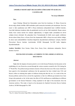 PDF - Ankara &Uuml;niversitesi Dergiler Veritabanı