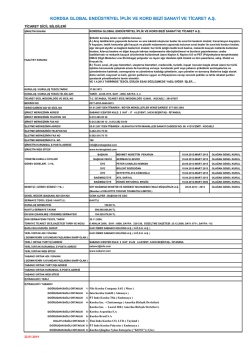 22.01.2014 Ticaret Sicil Bilgileri