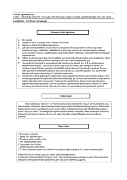 Osteoporoz izlem algoritması A. Tanı konmalı B. Osteoporoz riskini