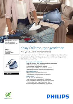 GC8635/02 Philips Akıllı &Ccedil;ip teknolojili basın&ccedil;lı buhar kazanlı &uuml;t&uuml;