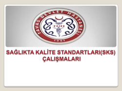 SKS Uygulama &Ouml;rnekleri