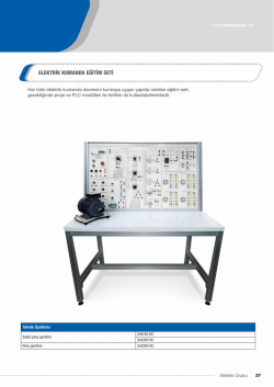 ELEKTRİK KUMANDA EĞİTİM SETİ