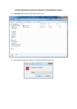 akdeniz &uuml;niversitesi eduroam windows 8 yapılandırma yardımı