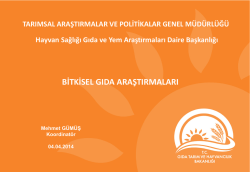 Bitkisel Gıdalar_Mehmet G&uuml;m&uuml;ş - TC Gıda Tarım ve Hayvancılık