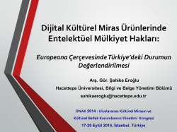 Intellectual property rights of digital cltural heritage works