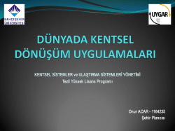 dünyada kentsel dönüşüm uygulamaları