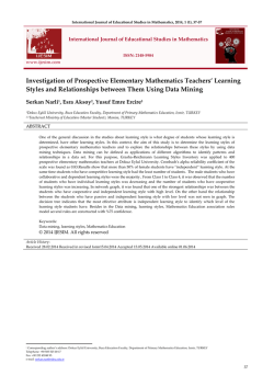 Learning Styles and Relationships between Them Using Data Mining