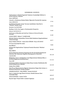 İ&ccedil;indekiler