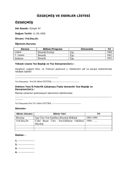 Yrd. Do&ccedil;. Dr. G&uuml;ng&ouml;r AY - Celal Bayar &Uuml;niversitesi
