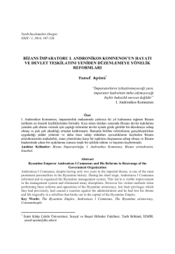 Yusuf Ay&ouml;n&uuml;, Bizans İmparatoru I. Andronikos