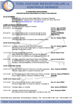 ENFEKSİYON KONTROL HEMŞİRELİĞİ KURSU