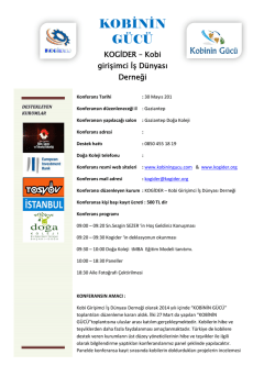 Gaziantep Konferans Programı