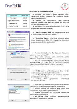 Kurulum Klavuzu - Testanaliz.net