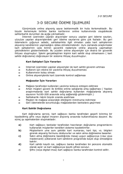 3DSecure banka anlatımı