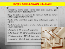 düşey sirkülasyon araçları