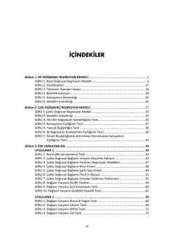 İ&Ccedil;İNDEKİLER