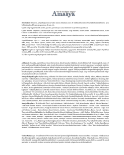 Amasya - Yapı Kredi K&uuml;lt&uuml;r Sanat Yayıncılık