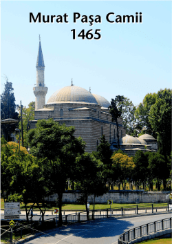 Murat Paşa Camii - Hasan Veysel G&uuml;lery&uuml;z