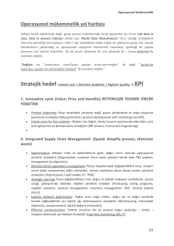 Operasyonel M&uuml;kemmelik Modeli