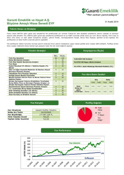 Garanti Emeklilik ve Hayat A.Ş. B&uuml;y&uuml;me Ama&ccedil;lı Hisse Senedi EYF
