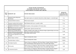 Kamu Hizmet Standartları - Elektrik Elektronik Fak&uuml;ltesi