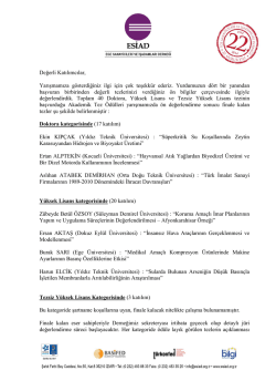 Değerli Katılımcılar, Yarışmamıza g&ouml;sterdiğiniz ilgi i&ccedil;in &ccedil;ok