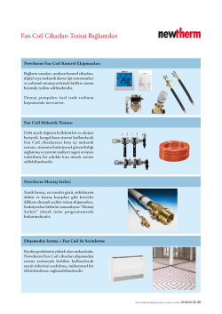 Fan Coil Cihazları Tesisat Bağlantıları