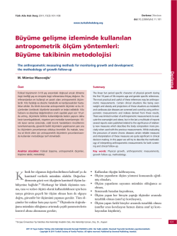 PDF İndir - T&uuml;rkiye Aile Hekimliği Dergisi