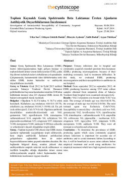 Toplum Kaynaklı Geniş Spektrumlu Beta