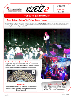 Slayt 1 - Koza Y&ouml;netim