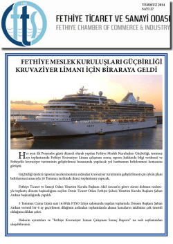 Sayı- 27 - Fethiye Ticaret ve Sanayi Odası