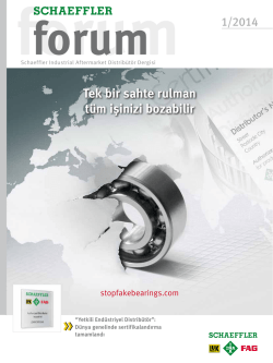 Tek bir sahte rulman t&uuml;m işinizi bozabilir