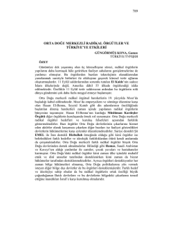 G&Uuml;NG&Ouml;RM&Uuml;Ş KONA, Gamze-ORTA DOĞU MERKEZLİ