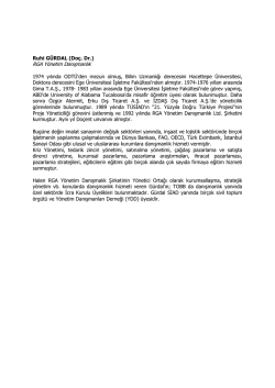 Eğitmen &Ouml;zge&ccedil;mişi