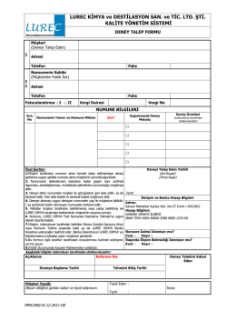 Eki indir - Lurec Kimya