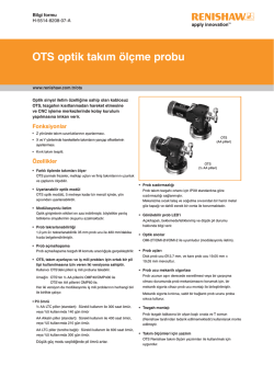 OTS optik takım &ouml;l&ccedil;me probu