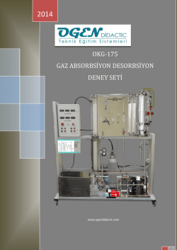 okg-175 gaz absorbsiyon desorbsiyon deney seti