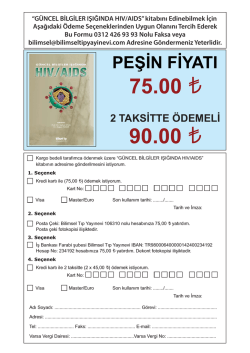 G&Uuml;NCEL BİLGİLER IŞIĞINDA HIV/AIDS