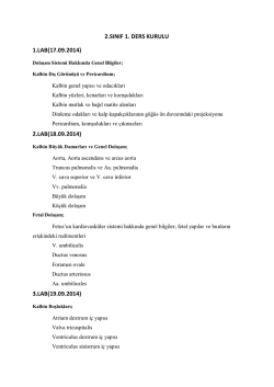 Anatomi laboratuvarı ders i&ccedil;erikleri