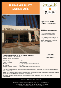 SPRING GİZ PLAZA SATILIK OFİS
