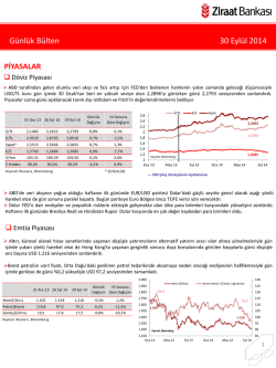 G&uuml;nl&uuml;k B&uuml;lten 30 Eyl&uuml;l 2014