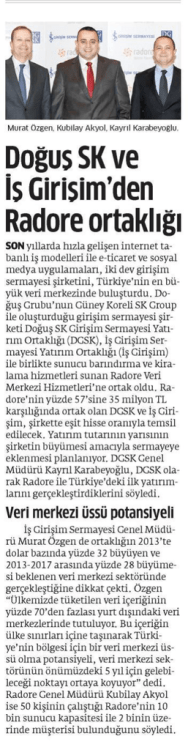 2 Aralık 2014, Star - İş Girişim Sermayesi